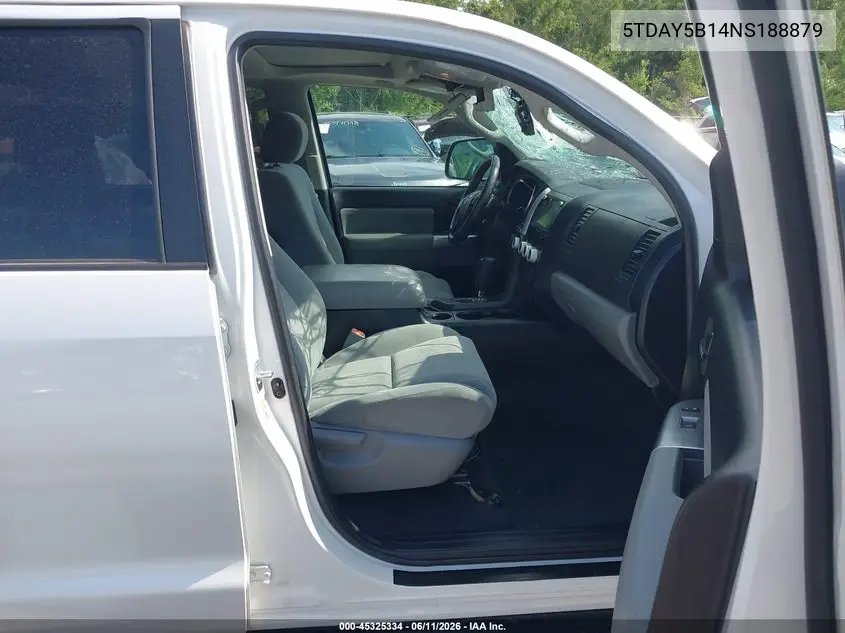2022 Toyota Sequoia Sr5 VIN: 5TDAY5B14NS188879 Lot: 45325334