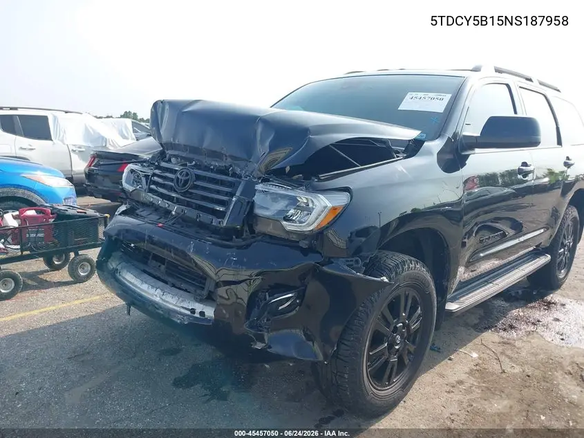 2022 Toyota Sequoia Trd Sport VIN: 5TDCY5B15NS187958 Lot: 45457050