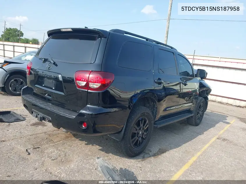 2022 Toyota Sequoia Trd Sport VIN: 5TDCY5B15NS187958 Lot: 45457050