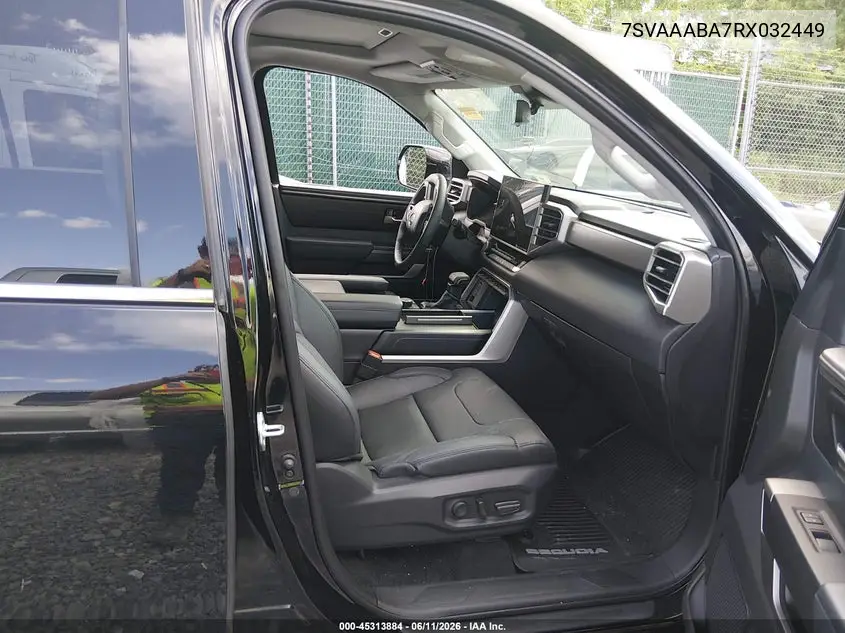 2024 Toyota Sequoia Sr5 VIN: 7SVAAABA7RX032449 Lot: 45313884
