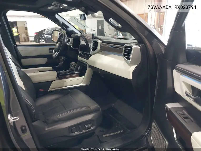 2024 Toyota Sequoia Capstone VIN: 7SVAAABA1RX023794 Lot: 45417031