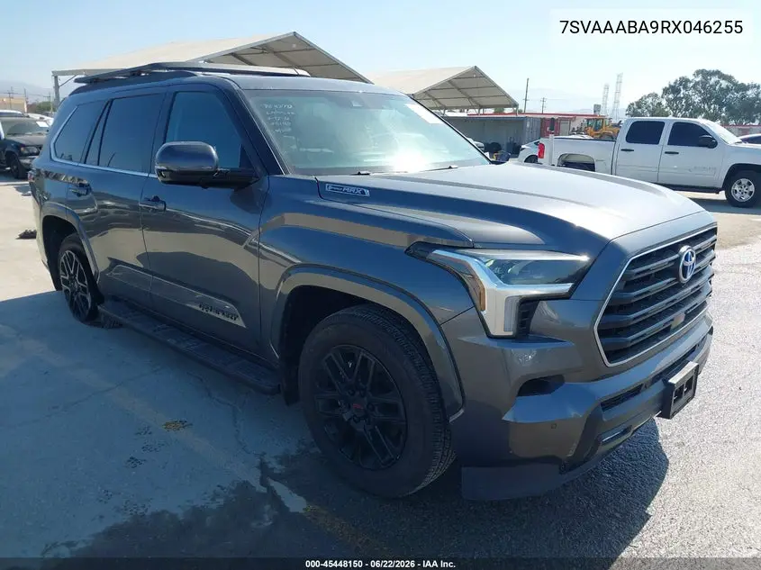 2024 Toyota Sequoia Sr5 VIN: 7SVAAABA9RX046255 Lot: 45448150