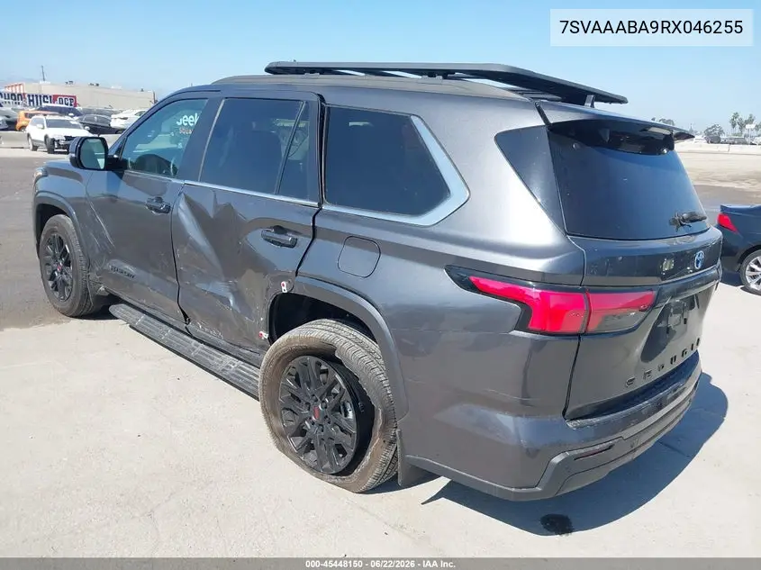 2024 Toyota Sequoia Sr5 VIN: 7SVAAABA9RX046255 Lot: 45448150