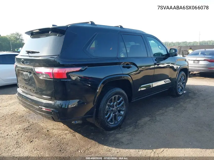 2025 Toyota Sequoia Platinum VIN: 7SVAAABA6SX066078 Lot: 45525359