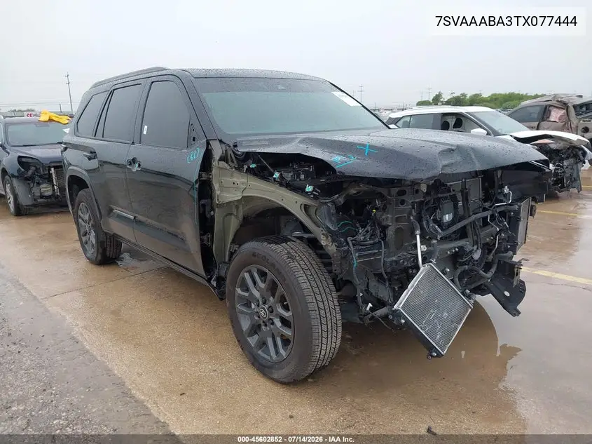 2026 Toyota Sequoia Platinum VIN: 7SVAAABA3TX077444 Lot: 45602852