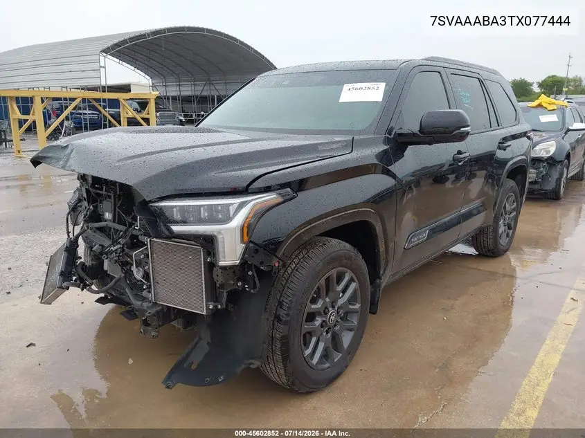 2026 Toyota Sequoia Platinum VIN: 7SVAAABA3TX077444 Lot: 45602852