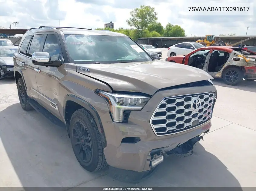 2026 Toyota Sequoia 1794 Edition VIN: 7SVAAABA1TX091617 Lot: 45608938