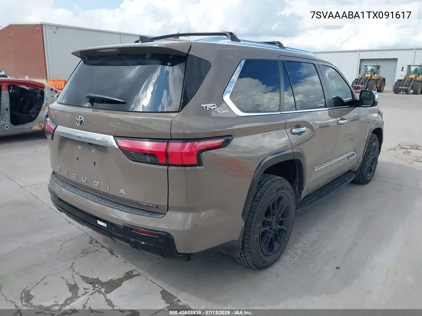2026 Toyota Sequoia 1794 Edition VIN: 7SVAAABA1TX091617 Lot: 45608938