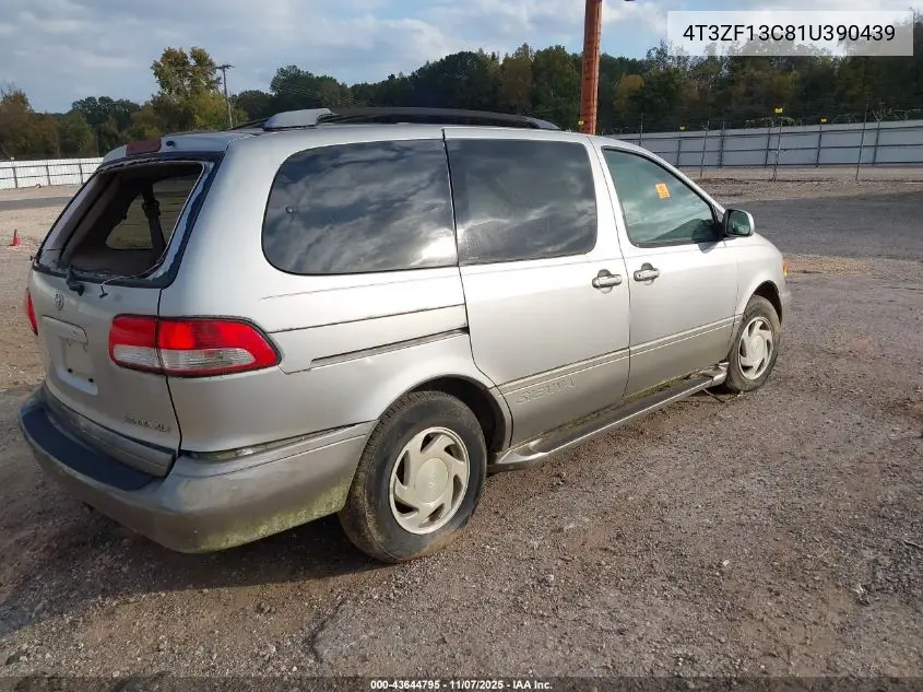 4T3ZF13C81U390439 2001 Toyota Sienna Xle