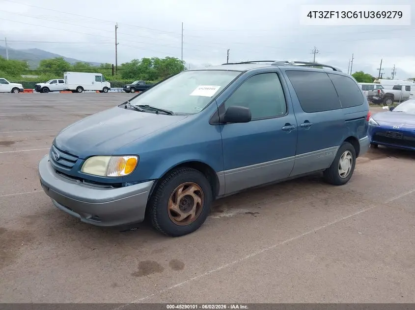 2001 Toyota Sienna Le VIN: 4T3ZF13C61U369279 Lot: 45290101