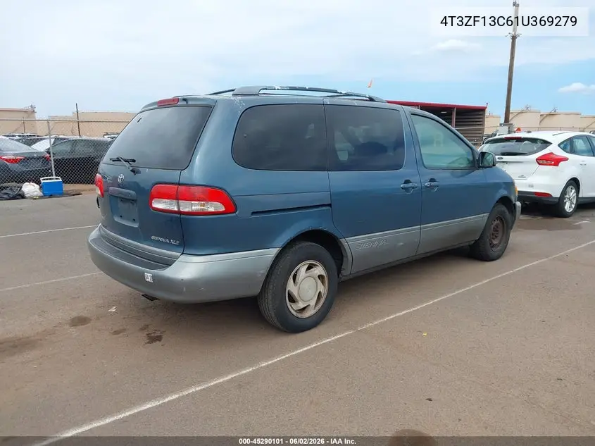 2001 Toyota Sienna Le VIN: 4T3ZF13C61U369279 Lot: 45290101