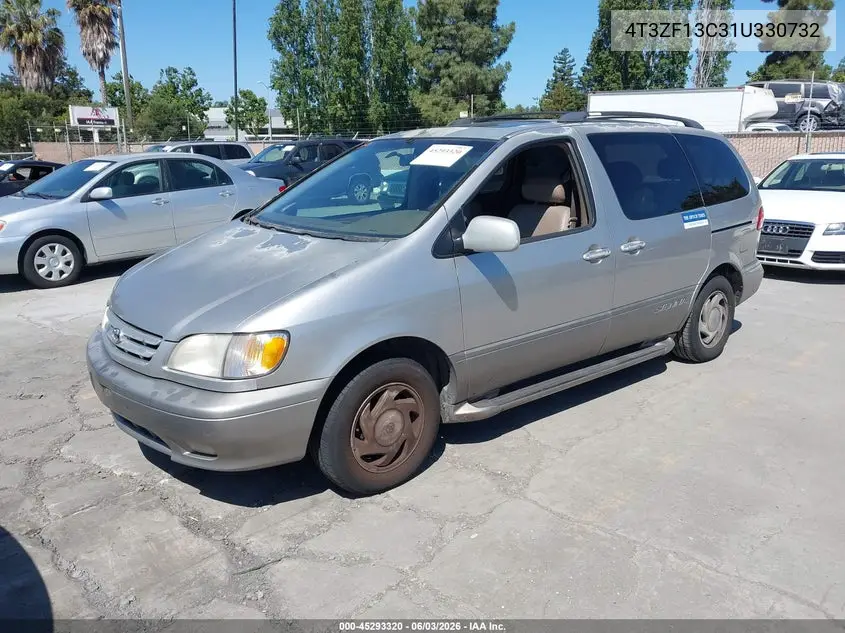 2001 Toyota Sienna Xle VIN: 4T3ZF13C31U330732 Lot: 45293320
