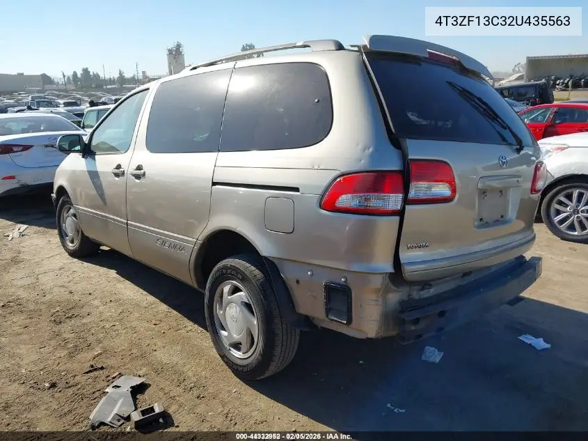 4T3ZF13C32U435563 2002 Toyota Sienna Le