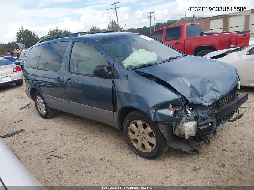 2003 Toyota Sienna Ce VIN: 4T3ZF19C33U516586 Lot: 45669741