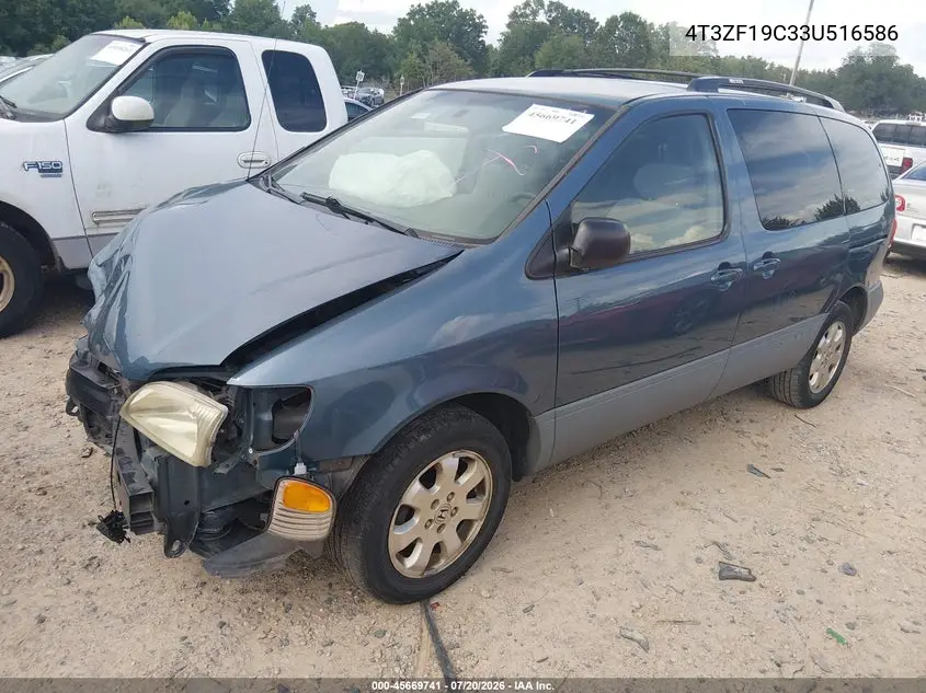 2003 Toyota Sienna Ce VIN: 4T3ZF19C33U516586 Lot: 45669741