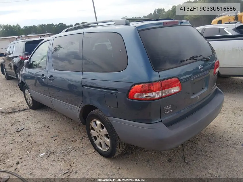 2003 Toyota Sienna Ce VIN: 4T3ZF19C33U516586 Lot: 45669741
