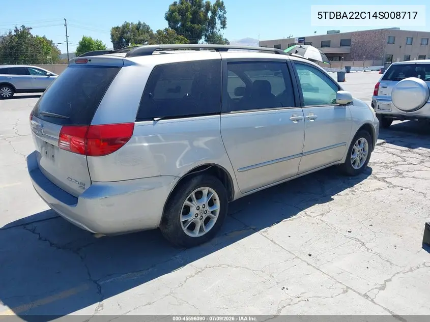 2004 Toyota Sienna Xle VIN: 5TDBA22C14S008717 Lot: 45596090