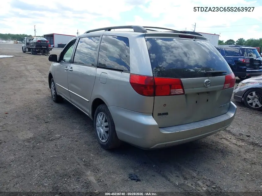 2005 Toyota Sienna Le VIN: 5TDZA23C65S263927 Lot: 45236748