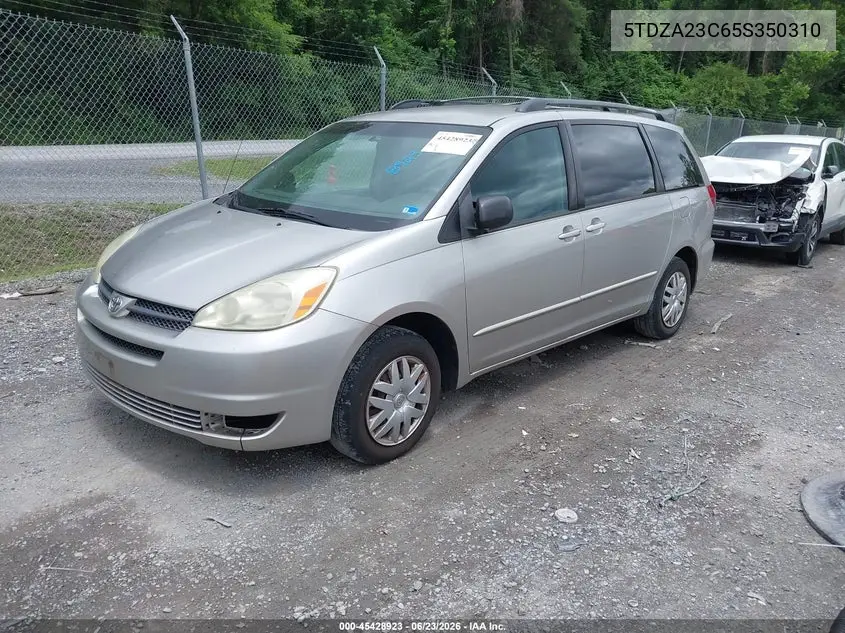 2005 Toyota Sienna Le VIN: 5TDZA23C65S350310 Lot: 45428923