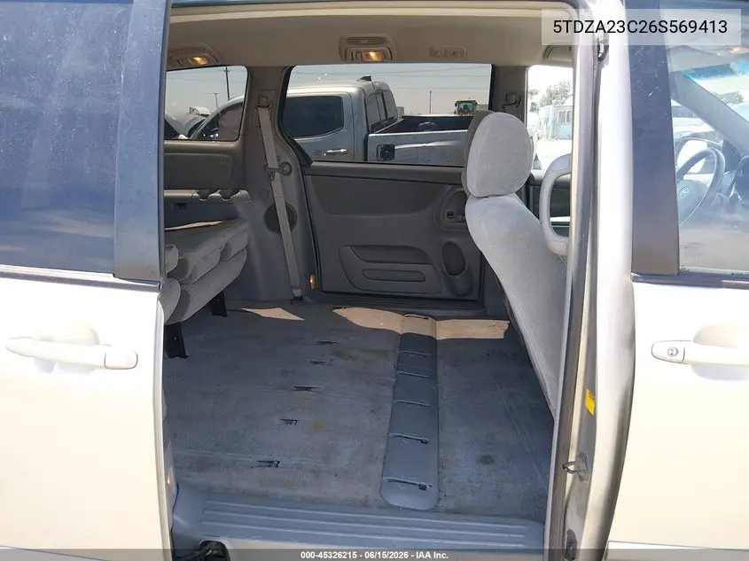 2006 Toyota Sienna Ce VIN: 5TDZA23C26S569413 Lot: 45326215