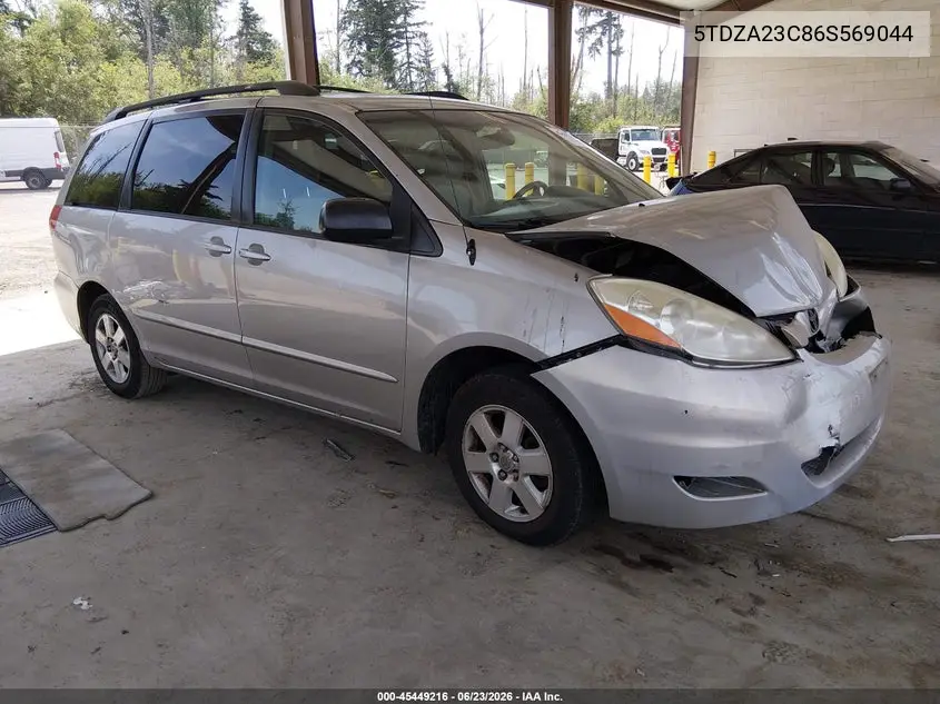 2006 Toyota Sienna Le VIN: 5TDZA23C86S569044 Lot: 45449216