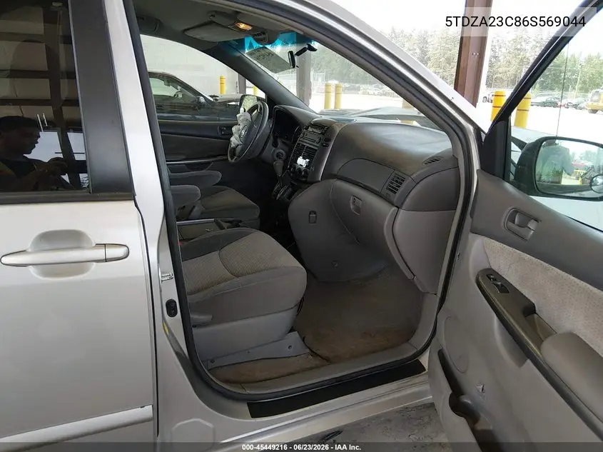 2006 Toyota Sienna Le VIN: 5TDZA23C86S569044 Lot: 45449216