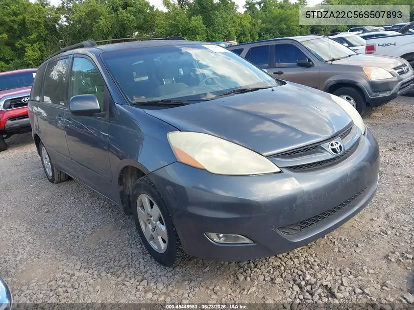 2006 Toyota Sienna Xle VIN: 5TDZA22C56S507893 Lot: 45449953
