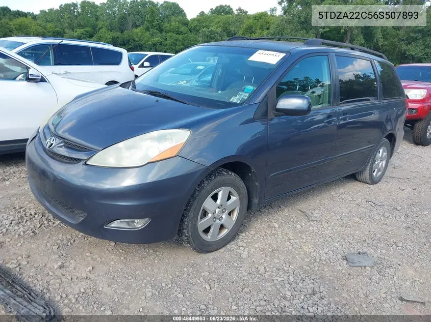 2006 Toyota Sienna Xle VIN: 5TDZA22C56S507893 Lot: 45449953