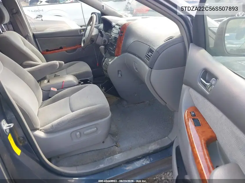 2006 Toyota Sienna Xle VIN: 5TDZA22C56S507893 Lot: 45449953