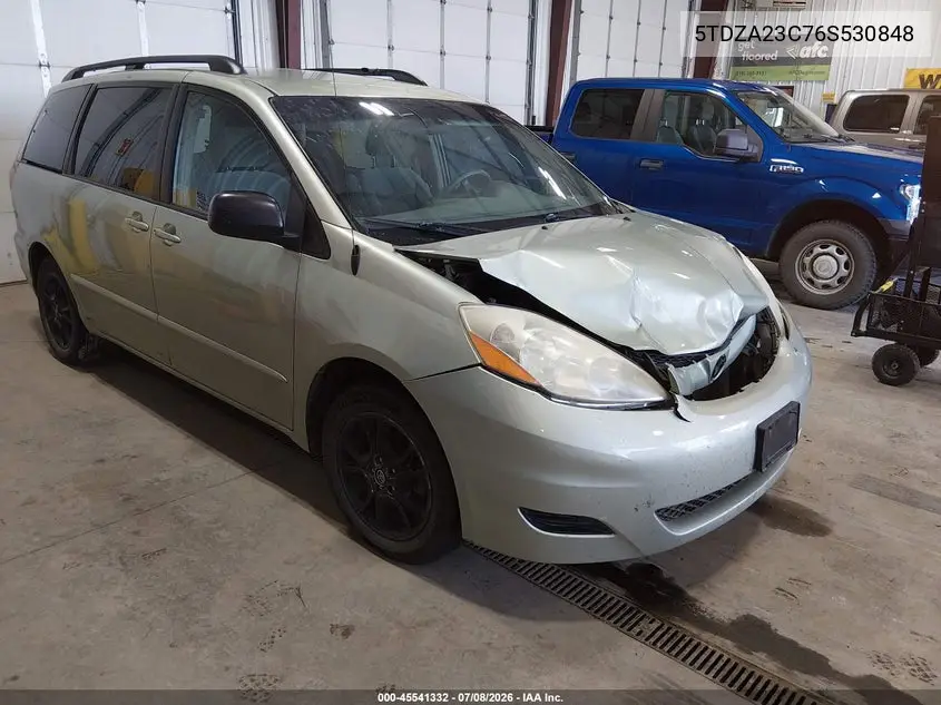 2006 Toyota Sienna Le VIN: 5TDZA23C76S530848 Lot: 45541332
