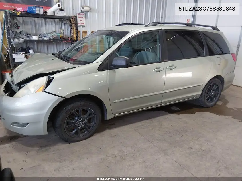 2006 Toyota Sienna Le VIN: 5TDZA23C76S530848 Lot: 45541332