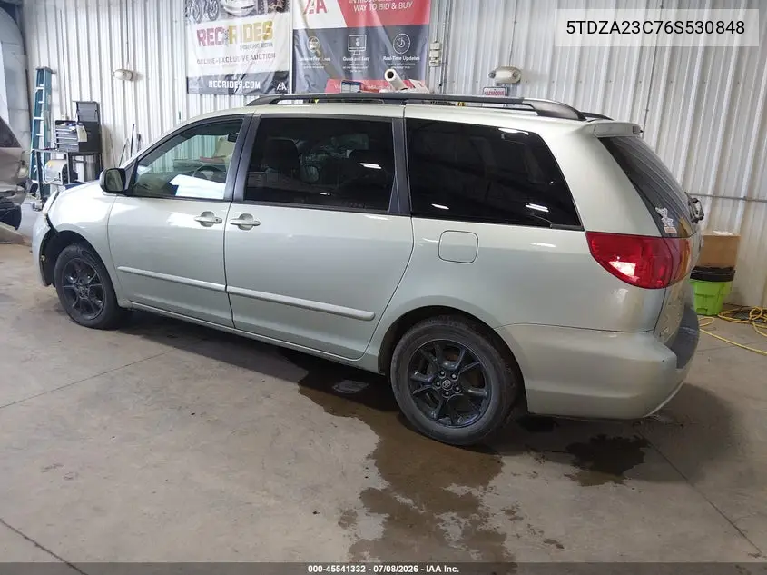 2006 Toyota Sienna Le VIN: 5TDZA23C76S530848 Lot: 45541332