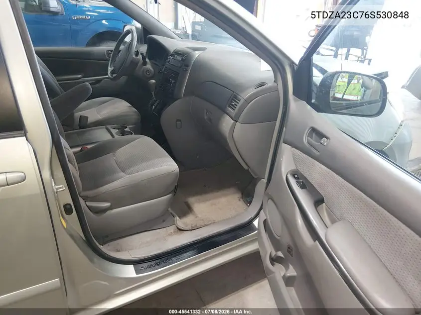 2006 Toyota Sienna Le VIN: 5TDZA23C76S530848 Lot: 45541332