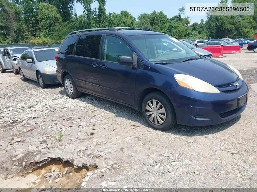 2006 Toyota Sienna Le VIN: 5TDZA23C86S396500 Lot: 45647119