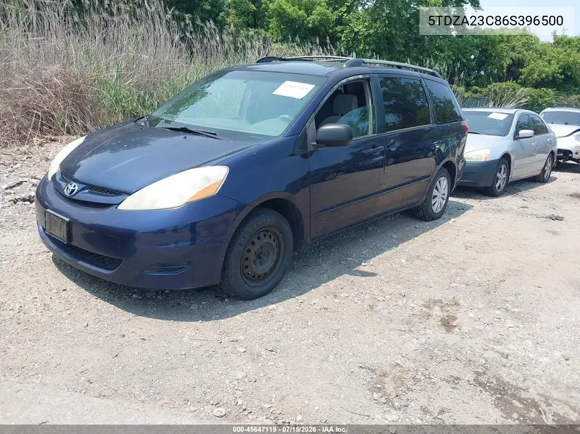 2006 Toyota Sienna Le VIN: 5TDZA23C86S396500 Lot: 45647119