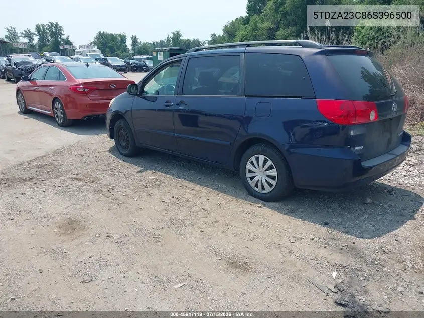 2006 Toyota Sienna Le VIN: 5TDZA23C86S396500 Lot: 45647119