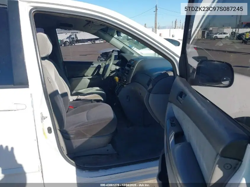 5TDZK23C97S087245 2007 Toyota Sienna Ce