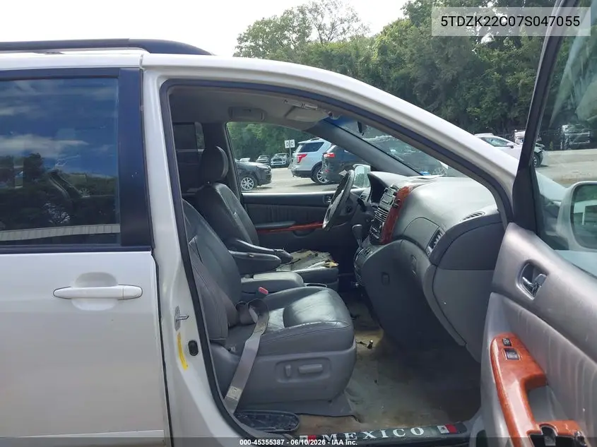 2007 Toyota Sienna Xle VIN: 5TDZK22C07S047055 Lot: 45355387
