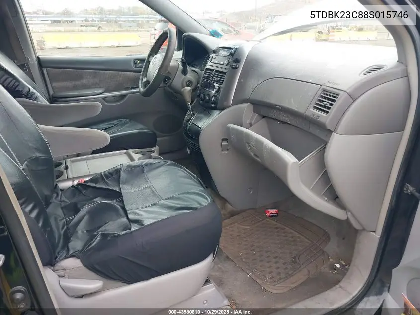 5TDBK23C88S015746 2008 Toyota Sienna Le