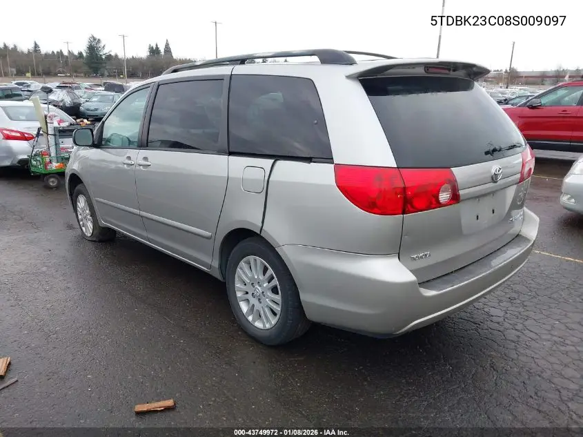 5TDBK23C08S009097 2008 Toyota Sienna Le