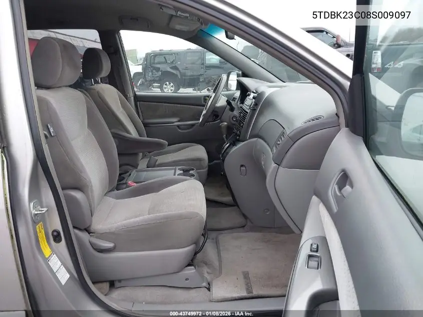 5TDBK23C08S009097 2008 Toyota Sienna Le