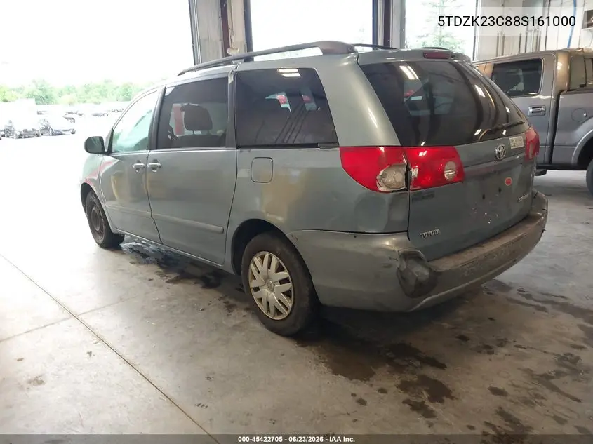 2008 Toyota Sienna Le VIN: 5TDZK23C88S161000 Lot: 45422705