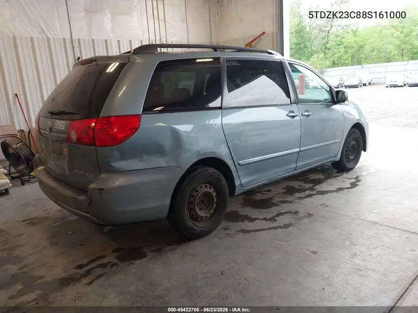 2008 Toyota Sienna Le VIN: 5TDZK23C88S161000 Lot: 45422705