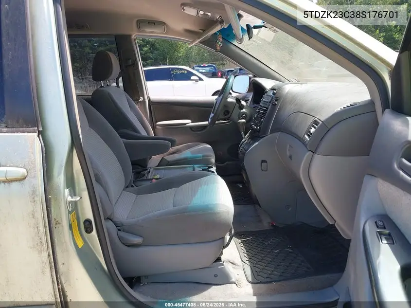 2008 Toyota Sienna Le VIN: 5TDZK23C38S176701 Lot: 45477408