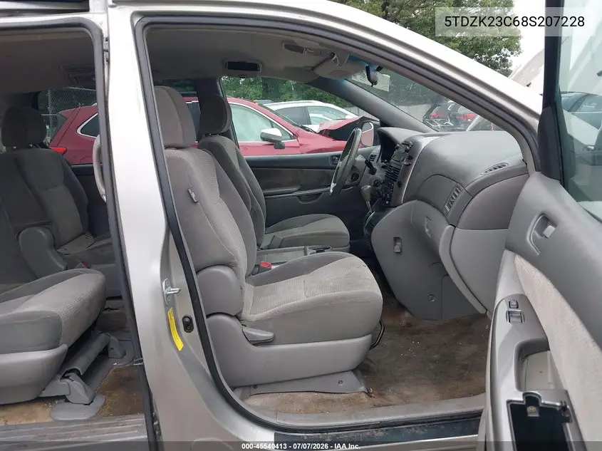 2008 Toyota Sienna Le VIN: 5TDZK23C68S207228 Lot: 45540413