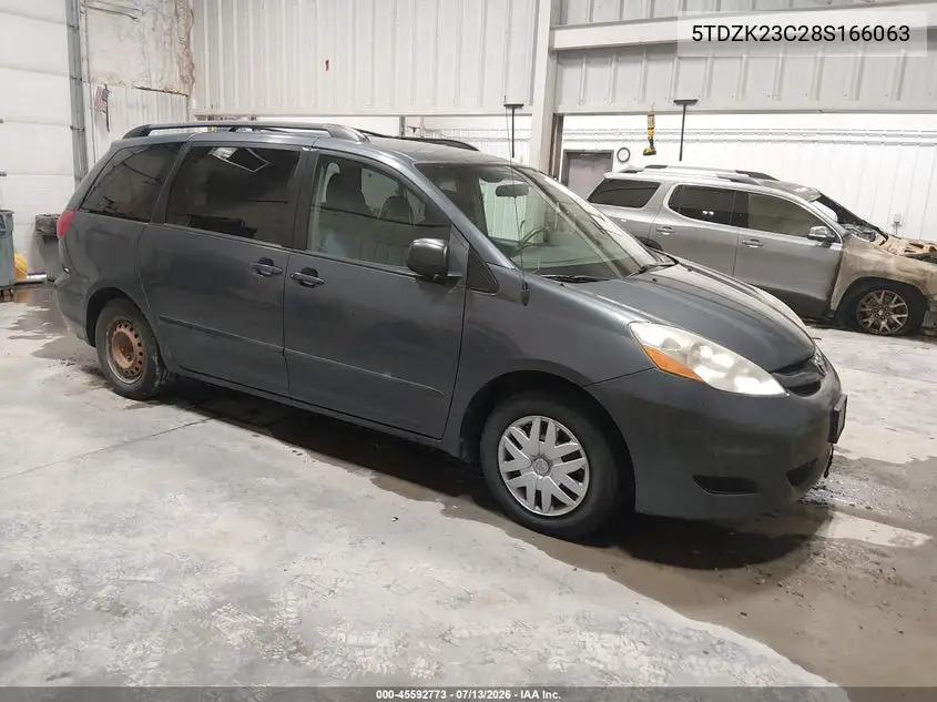 2008 Toyota Sienna Le VIN: 5TDZK23C28S166063 Lot: 45592773