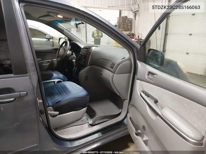 2008 Toyota Sienna Le VIN: 5TDZK23C28S166063 Lot: 45592773