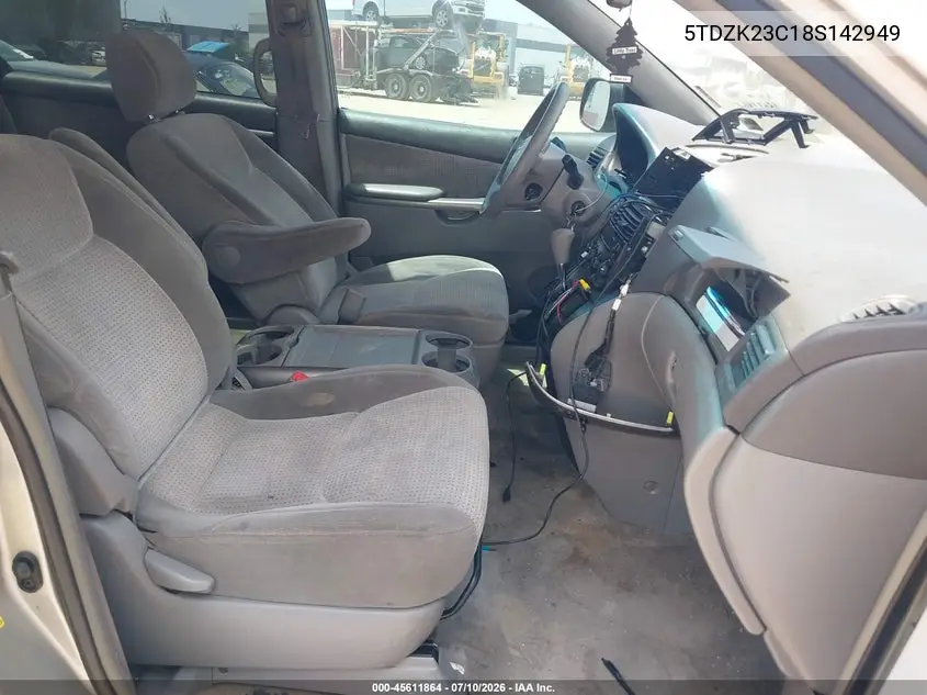 2008 Toyota Sienna Le VIN: 5TDZK23C18S142949 Lot: 45611864