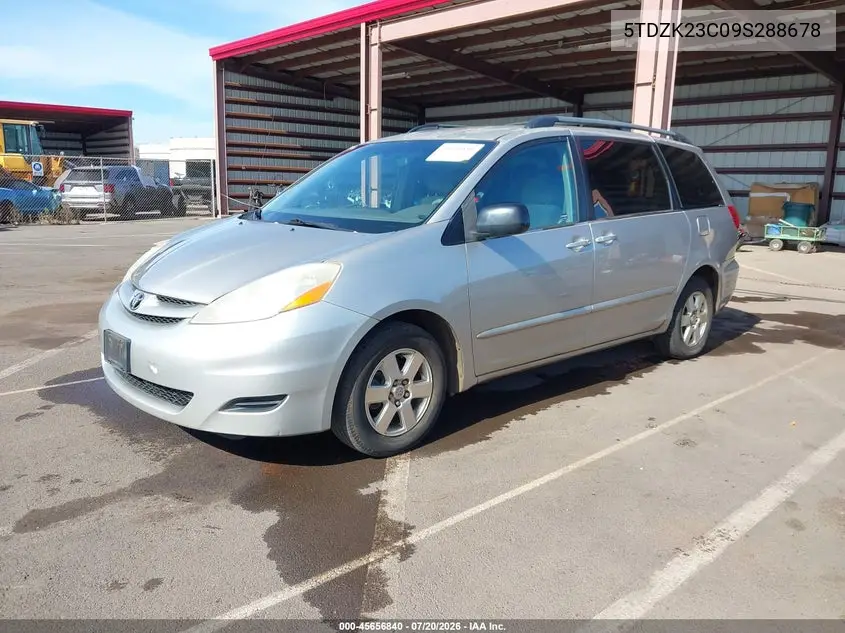 2009 Toyota Sienna Le VIN: 5TDZK23C09S288678 Lot: 45656840
