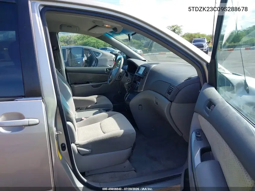 2009 Toyota Sienna Le VIN: 5TDZK23C09S288678 Lot: 45656840